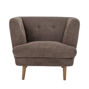 Sillón de poliéster marrón