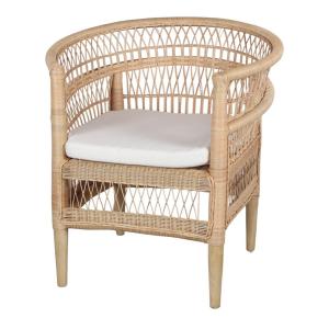 Sillón De Ratán Natural Malawi - Natural - 84x78x70