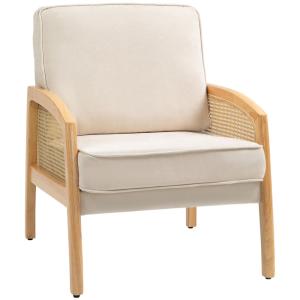 Sillón de salón 67x75x88 cm beige