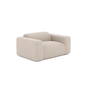 Sillón de salón en tejido beige tejido trenzado beige