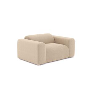 Sillón de salón terciopelo de pana beige
