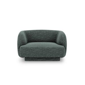 Sillón de tejido chenilla petróleo