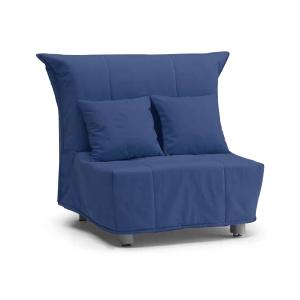 Sillón de tela azul 85x90h85 cm