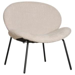 Sillón de tela beige jaspeado