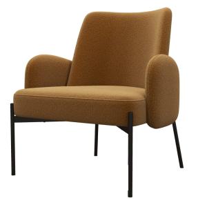 Sillón de tela Cosy Ocre