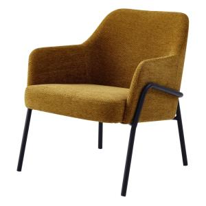 Sillón de tela Luxury Mostaza