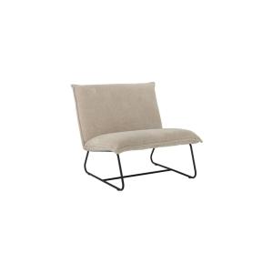 Sillón de tela reciclada beige