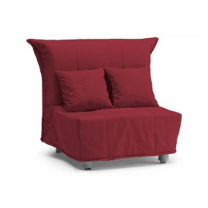 Sillón de tela roja 85x90h85 cm