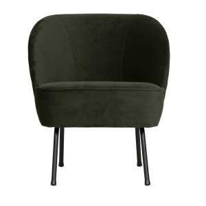 Sillón de terciopelo oscuro