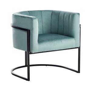 Sillón de terciopelo verde menta