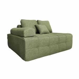 Sillón derecho para sofá modular de tela verdes L 140 cm