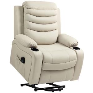 Sillón elevador 93x95.5x100 cm crema