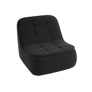 Sillón en borreguito, 1 plaza, negro