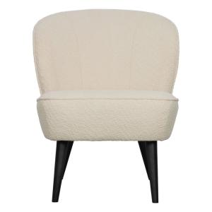 Sillon en tela crema