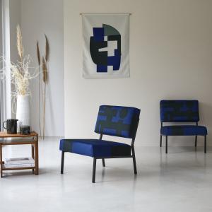 Sillón francés azul