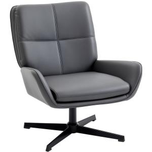 Sillón giratorio 70x80x82 cm gris
