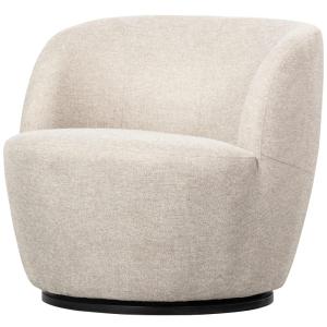 Sillón giratorio de diseño en tejido - beige