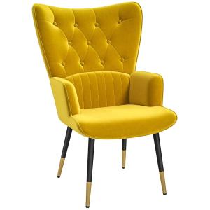 Sillón individual 68x72x103 cm amarillo