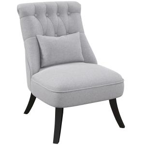 Sillón individual gris 52.5 x 69 x 77 cm