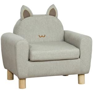 Sillón infantil 61x42x53 cm gris