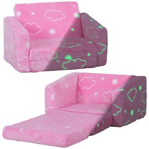 Sillón infantil rosa 59 x 105 x 30.5 cm