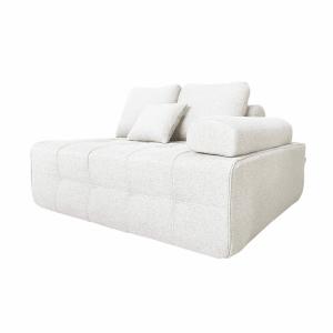 Sillón izquierdo para sofá modular de tela rudo L 140 cm