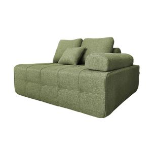 Sillón izquierdo para sofá modular de tela verdes L 140 cm