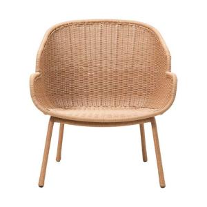 Sillón lounge exterior natural metal marrón