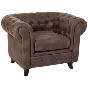Sillón marrón 110x81x77h cm