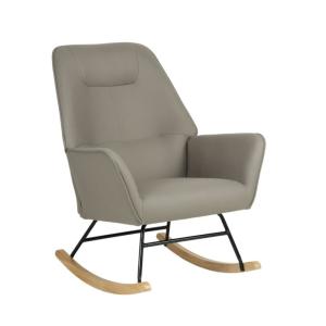 Sillón mecedora poliéster gris 97x77x88cm