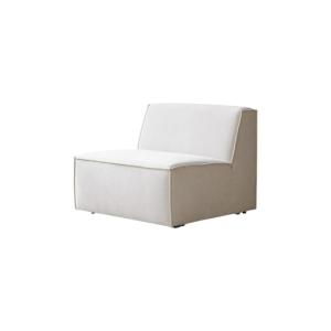 Sillón modulable de tela beis