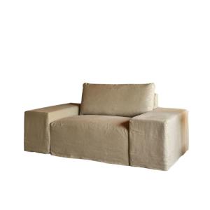 Sillón modular de lino natural