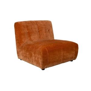 Sillón modular de terciopelo ciruela