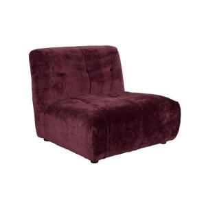 Sillón modular de terciopelo morado