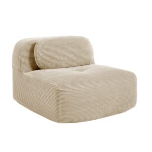 Sillón modular en pana beige