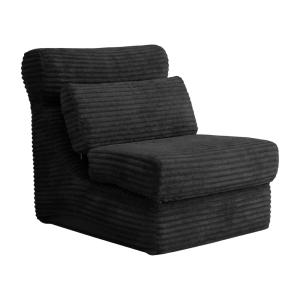 Sillón modular negro en tejido texturizado