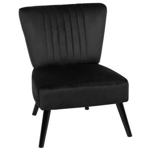 Sillón negro terciopelo