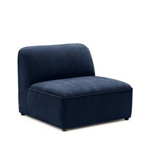 Sillón para sofá modular de tela - azul marino