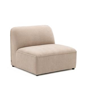 Sillón para sofá modular de tela - beige