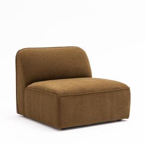 Sillón para sofá modular de tela - bronce