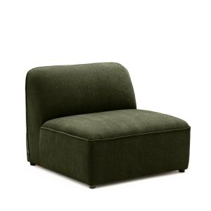 Sillón para sofá modular de tela - verde