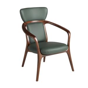 Sillón polipiel verde oscuro