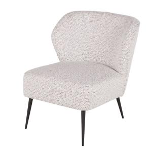 Sillón profesional de poliéster reciclado blanco y negro