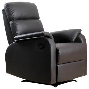 Sillón reclinable 75x92x99 cm marrón