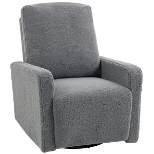 Sillón reclinable 76x94x100 cm gris
