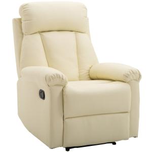 Sillón reclinable 80x97x107 cm blanco