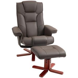 Sillón reclinable 83x78x105 cm marrón