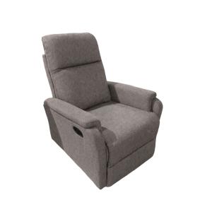 Sillón reclinable con palanca lateral en tela beige 102 x 7…
