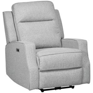 Sillón reclinable eléctrico 84x92x104 cm gris
