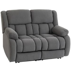 Sillón reclinable manual 145x100x102 cm gris